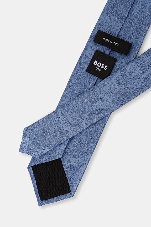 BOSS férfi selyem nyakkendő TIE CM 7.5 ONE 50562064 kék SS26