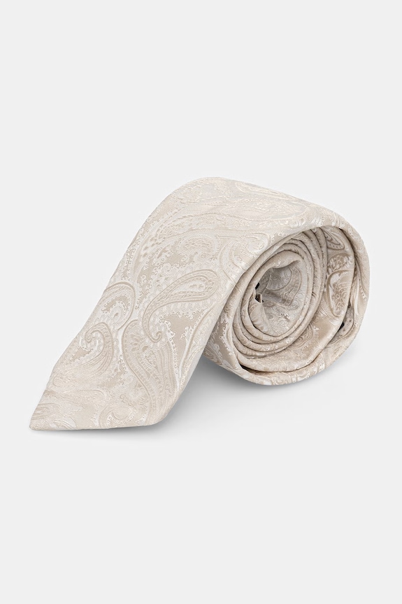 BOSS kravata za muškarce od svile TIE CM 7.5 262 bež 50562096