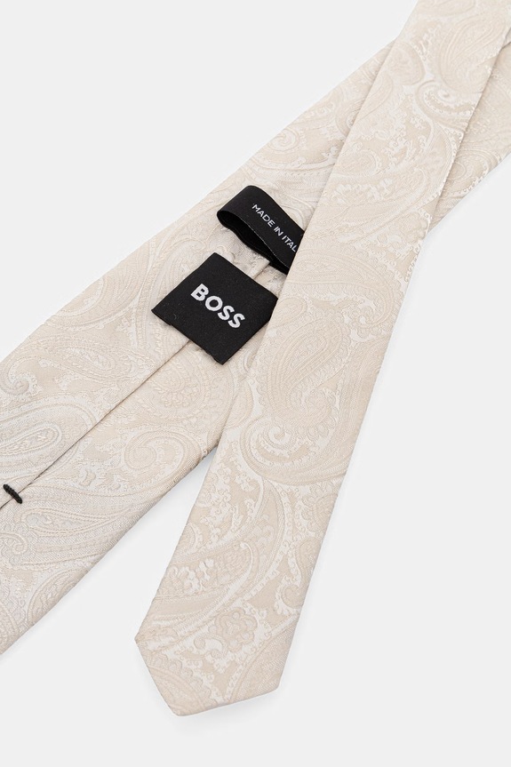 BOSS kravata za muškarce od svile TIE CM 7.5 262 50562096 bež SS26