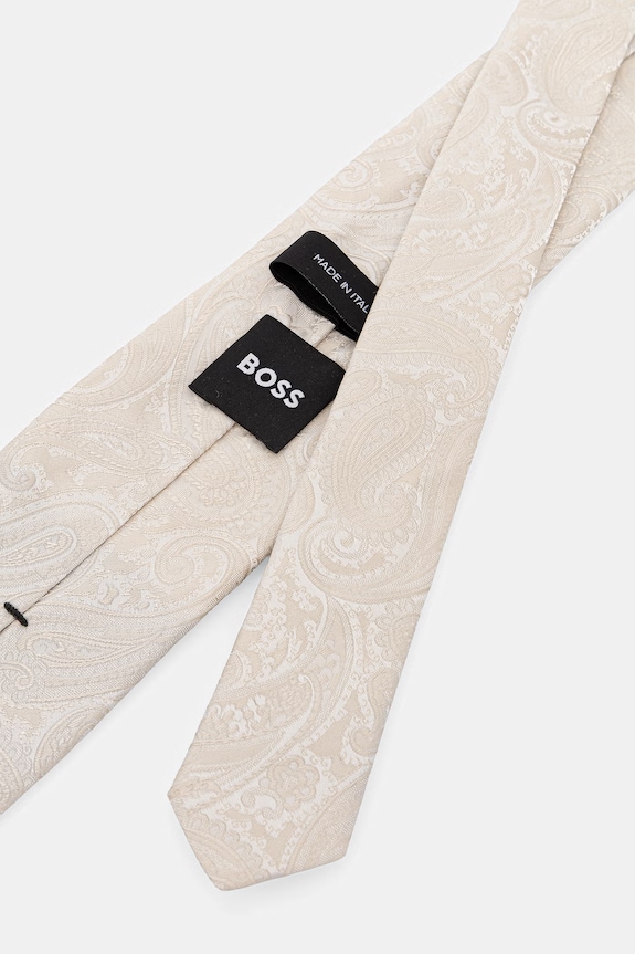 BOSS kravata za muškarce od svile TIE CM 7.5 262 50562096 bež SS26