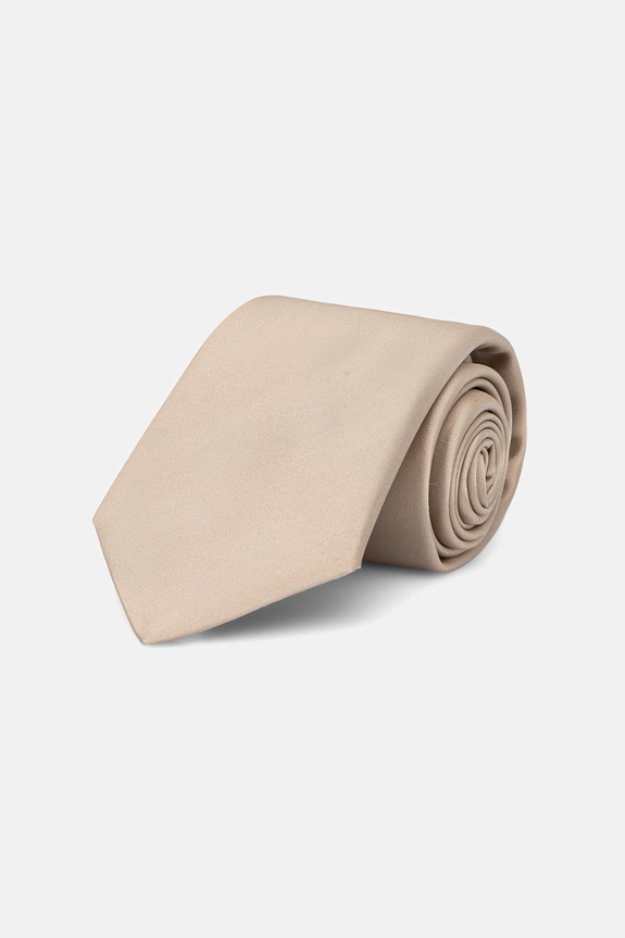 BOSS moška kravata s svilo TIE CM 7.5 262 bež 50562345