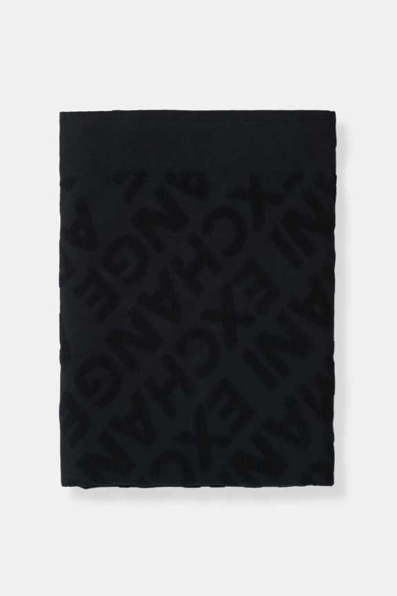 Armani Exchange ręcznik bawełniany XM002869.AF25435 granatowy SS26