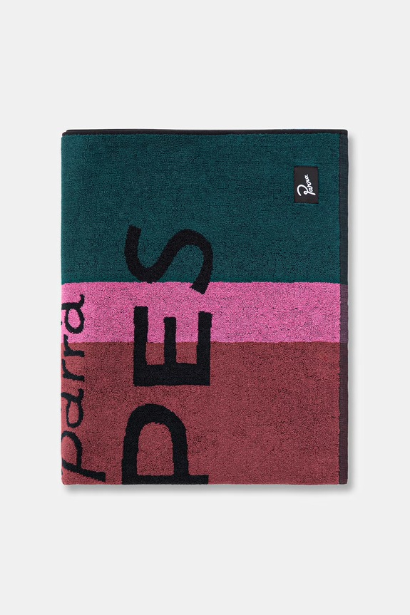 by Parra ręcznik plażowy bawełniany 55395 bordowy SS26