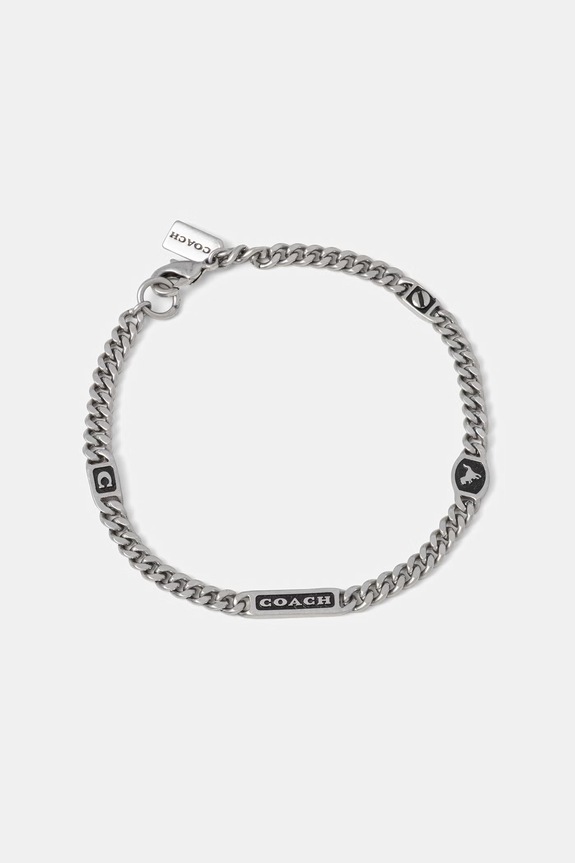 Coach brățară pentru bărbați din metal argintiu 37551521SLV041