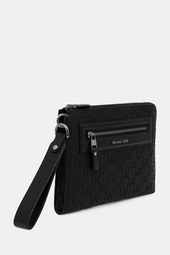 Michael Kors trusă cosmetică pentru bărbați, din piele 33S6LJSU8L negru SS26