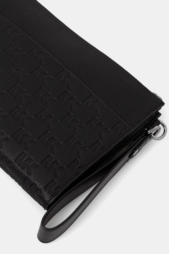 Accesorii Michael Kors trusă cosmetică pentru bărbați, din piele 33S6LJSU8L negru