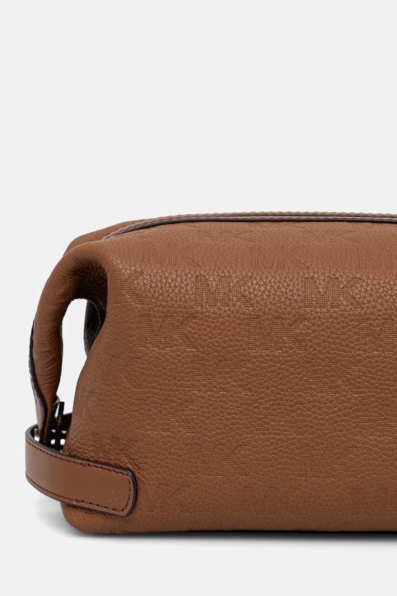 Akcesoria Michael Kors kosmetyczka męska skórzana 33S6LJSN2L brązowy