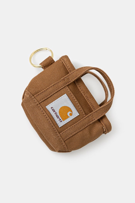 Carhartt WIP pánsky prívesok Mini Tote Bag Keychain hnedá I036418.HZXX