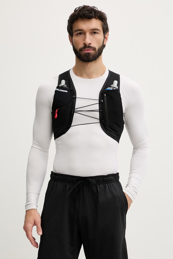 Salomon bežecká vesta GRVL SKIN LC2854600 čierna SS26