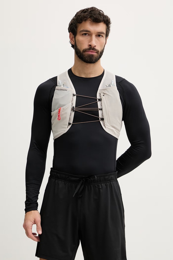 Salomon bežecká vesta GRVL SKIN LC2854900 béžová SS26