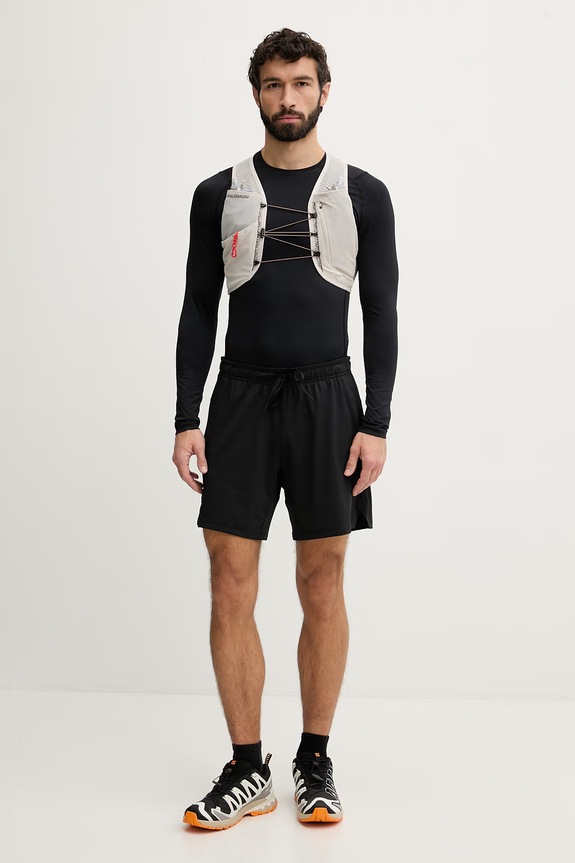 Salomon bežecká vesta GRVL SKIN LC2854900 béžová