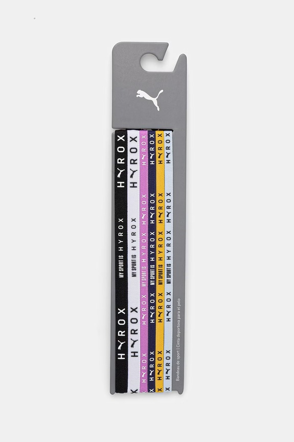 Naglavni trakovi za vadbo Puma Hairbands HYROX 6-pack črna 026354