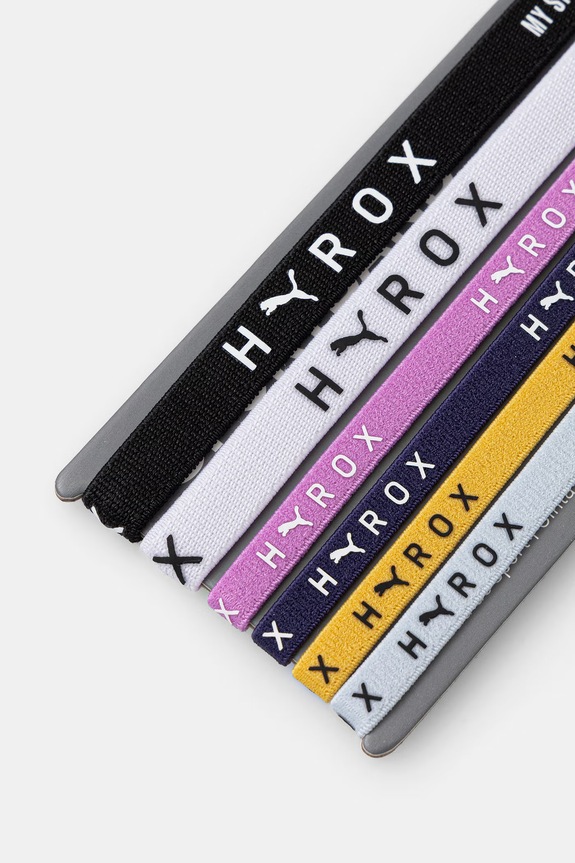 Naglavni trakovi za vadbo Puma Hairbands HYROX 6-pack 026354 črna SS26
