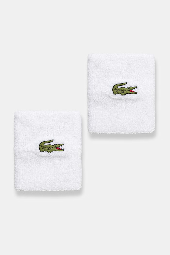 Lacoste opaska na nadgarstek biały RL9272