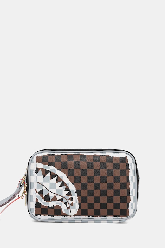 Sprayground borsa da toilette marrone 910B8294NSZ
