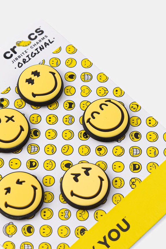Crocs bedževi za obuću Smileyworld 5-pack 10015113 zlatna SS26