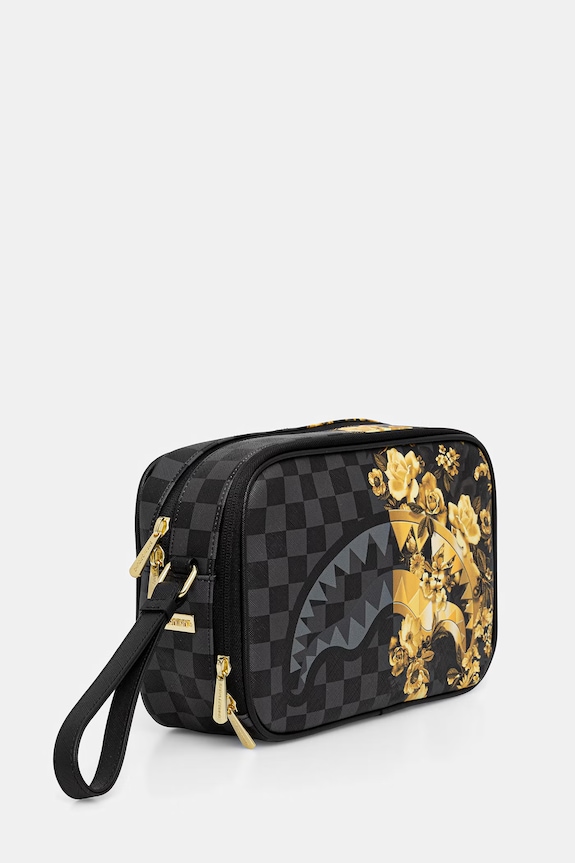 Sprayground trusă cosmetică cu imitație de piele 910B9005NSZ gri SS26