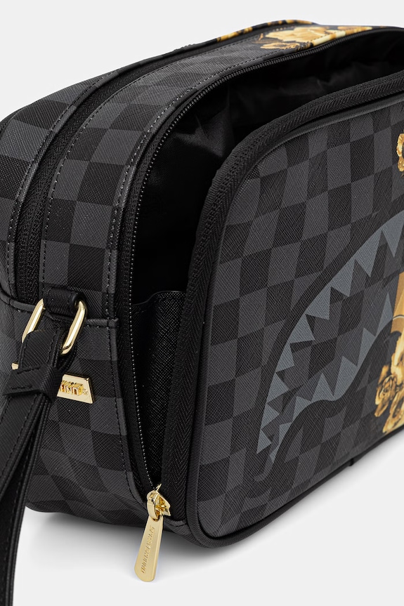 Sprayground trusă cosmetică cu imitație de piele 910B9005NSZ gri