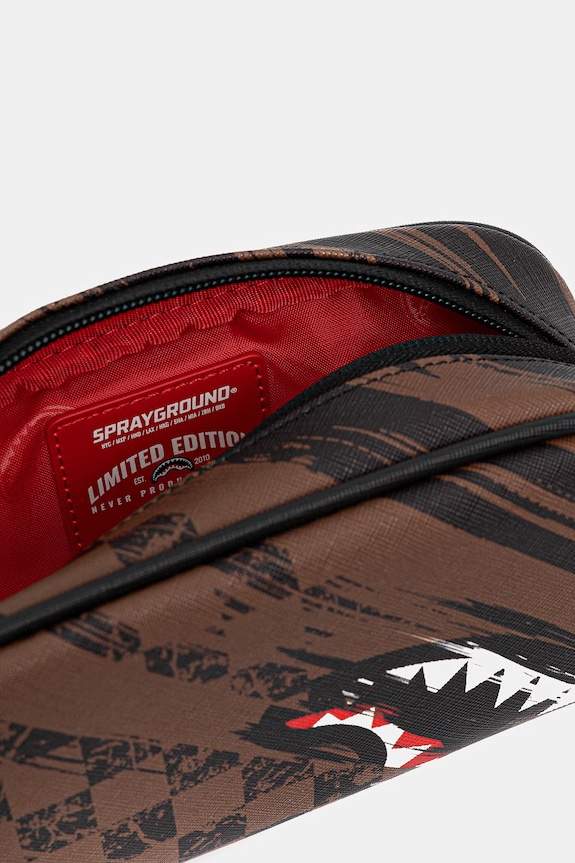 Sprayground kozmetická taška z imitácie kože 910B8973NSZ hnedá