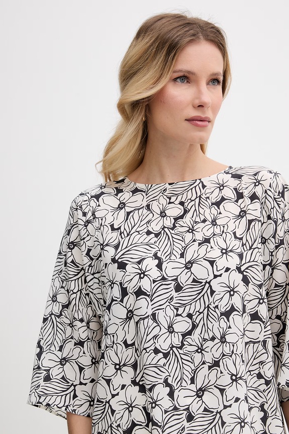 Weekend Max Mara bluzka damska jedwabna GINNICO biały 2615111142600