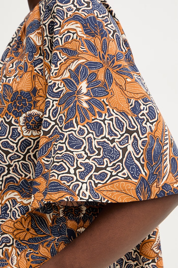 Weekend Max Mara bluză din bumbac QUAGLIA 2615111162600 bleumarin