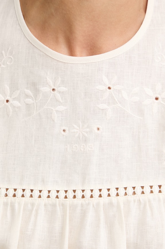Weekend Max Mara bluzka damska lniana BACINO 2615941082600 beżowy
