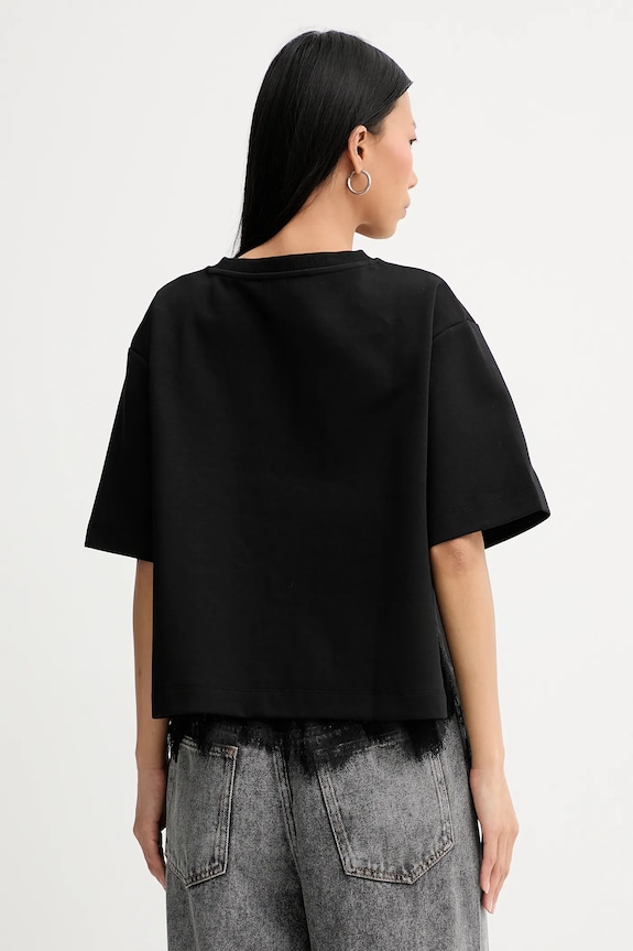 MUNTHE pamut póló RACH fekete 254101325426