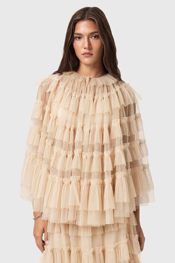 AllSaints camicetta Lunghezza 3/4 beige W018PD