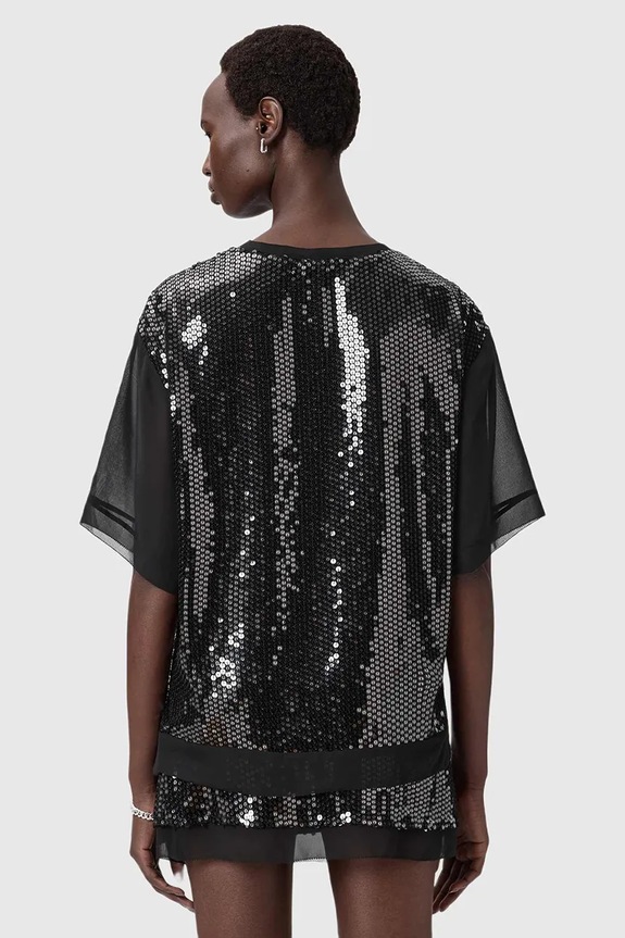 Блузка AllSaints W051PD чёрный SS26