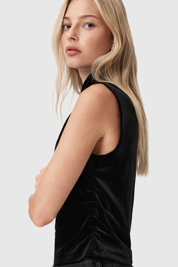 Ruházat AllSaints felső W012PZ fekete