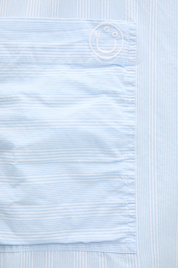 Bavlnená košeľa Hugo Blue Edafnena_B 50553358 modrá