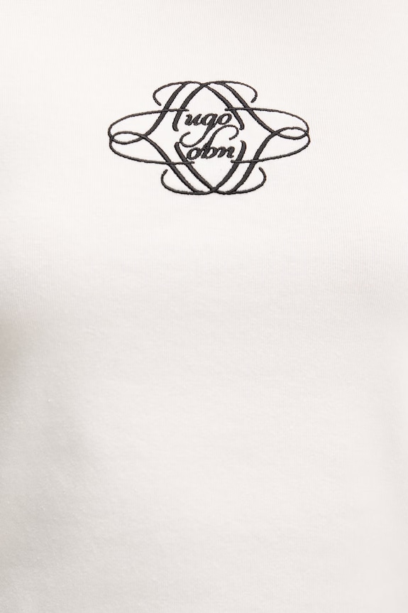 HUGO cămașă de damă cu bumbac The Essential Shirt 50552601 bleumarin