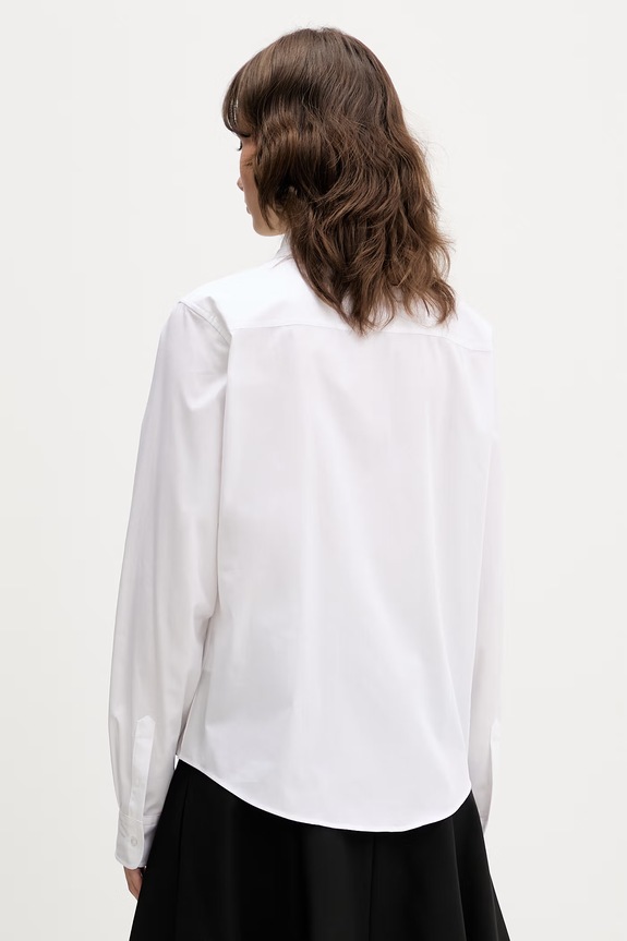 Ρούχα Βαμβακερό πουκάμισο HUGO The Essential Shirt 50552832 λευκό
