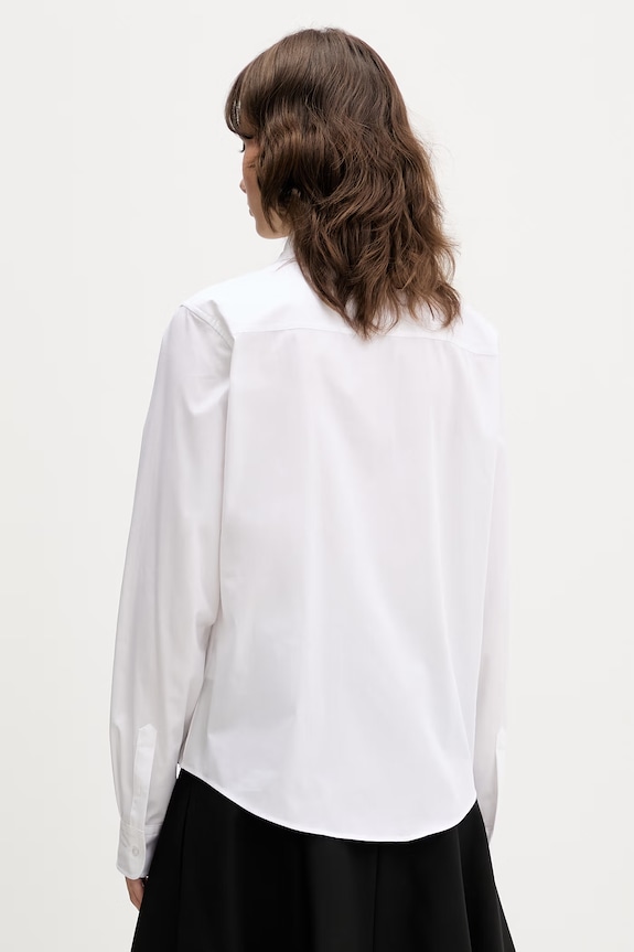 Ρούχα Βαμβακερό πουκάμισο HUGO The Essential Shirt 50552832 λευκό