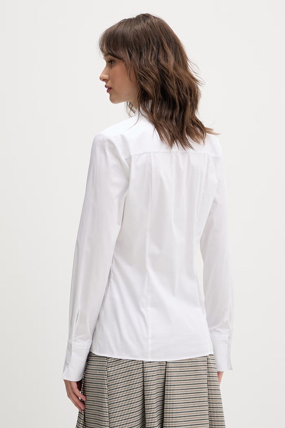 Ρούχα Πουκάμισο HUGO The Fitted Shirt 50554568 λευκό