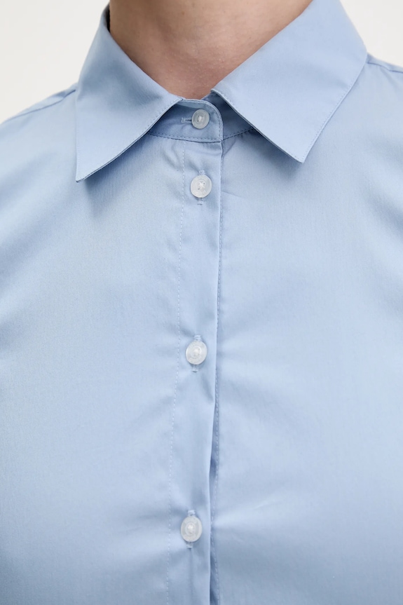 Košeľa HUGO The Fitted Shirt 50554568 modrá