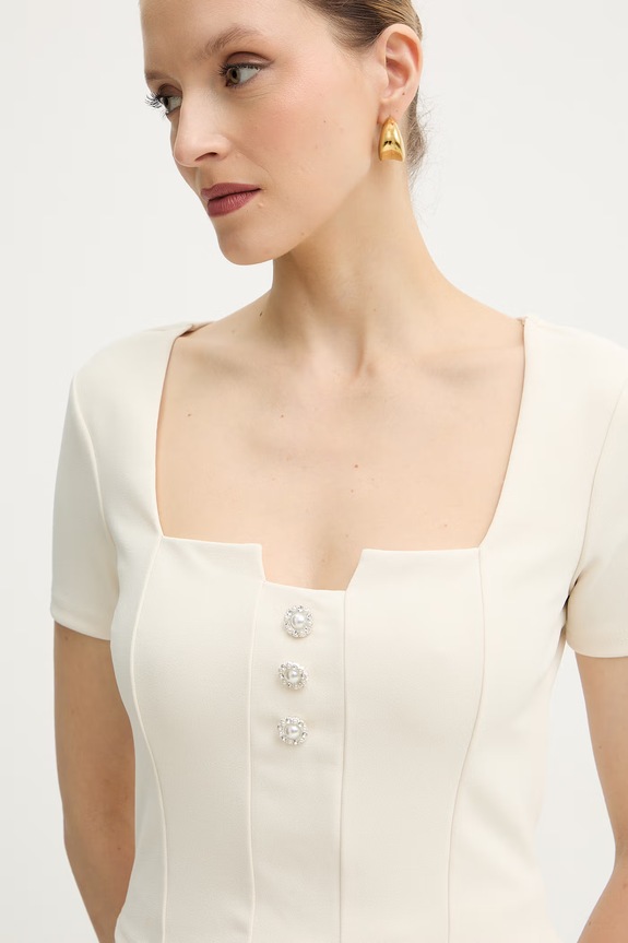Guess bluzka EVELINA beżowy W6RP08.KCBO2