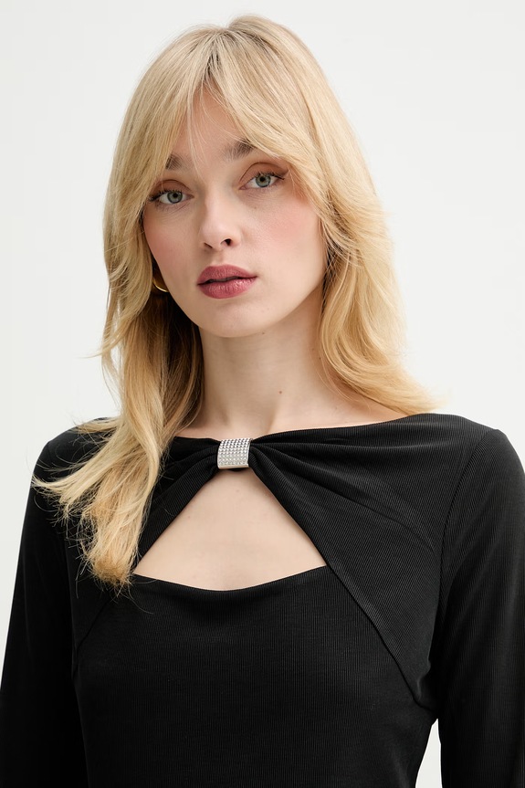 Guess longsleeve MILENA negru W6RP11.KAQL2