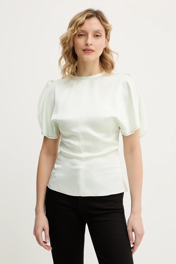Victoria Beckham bluzka pozostałe zielony 1126WTP006579A