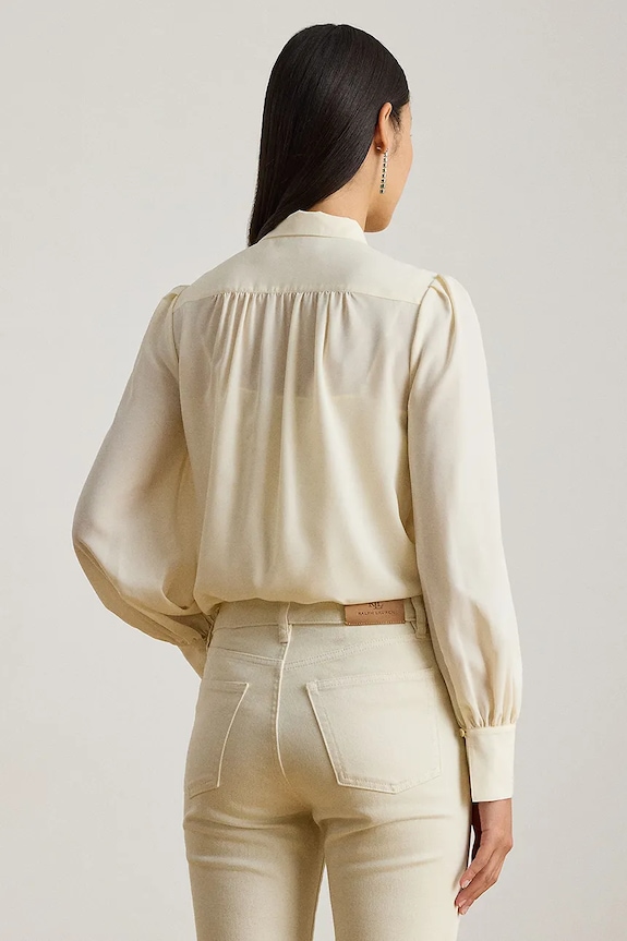 Košeľa Lauren Ralph Lauren 200P14083 béžová SS26