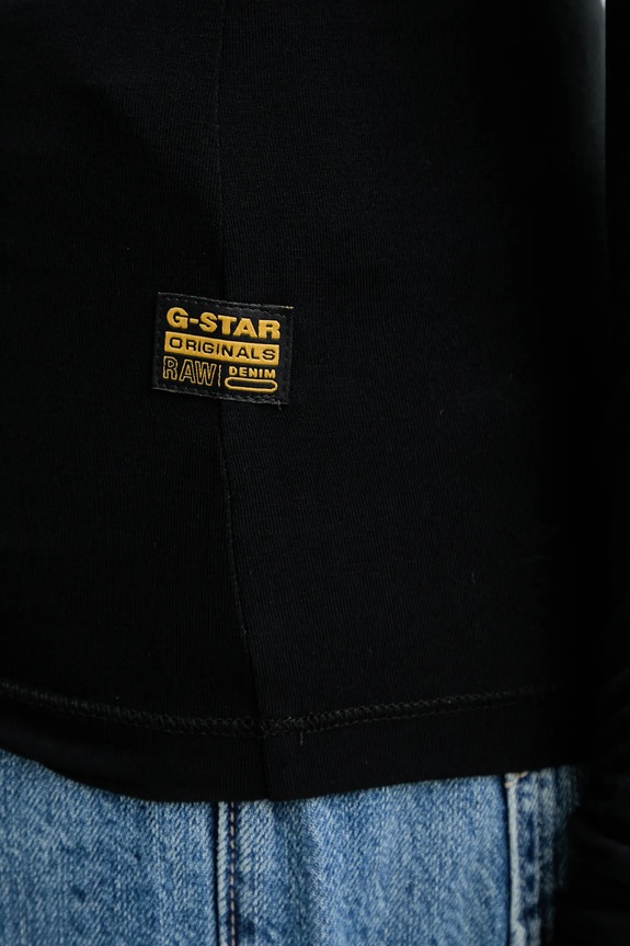 Tričko s dlhým rukávom G-Star Mock slim D27968.E299 čierna