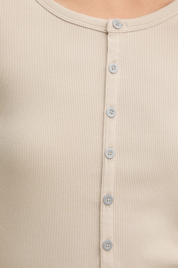 Tričko s dlhým rukávom G-Star Henley slim D27975.E136 béžová
