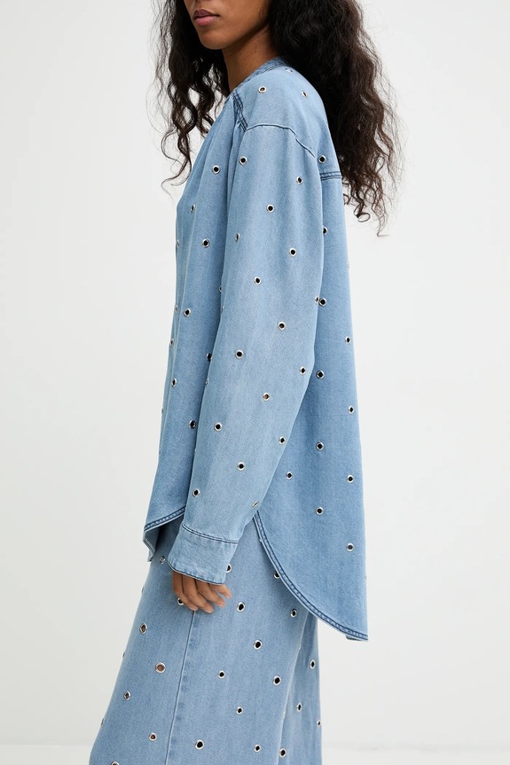 Pinko bluză subtire de blugi albastru 105785.A33C