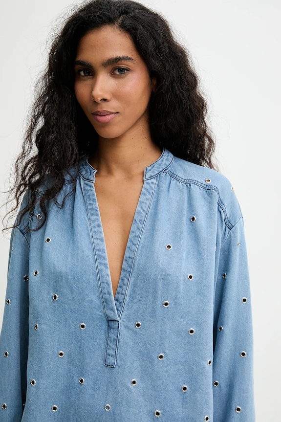 Pinko bluză subtire de blugi 105785.A33C albastru