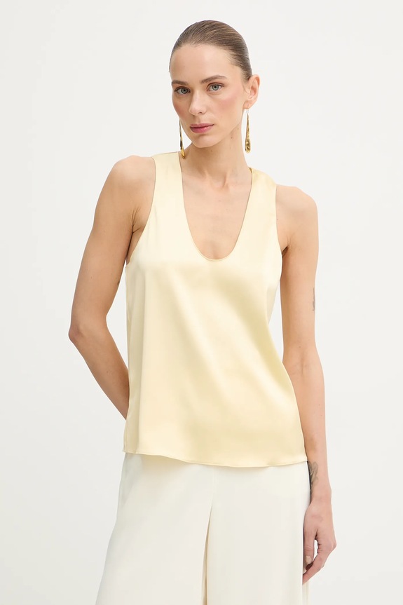 Bluza Patrizia Pepe večernje zlatna 8C0725.A269
