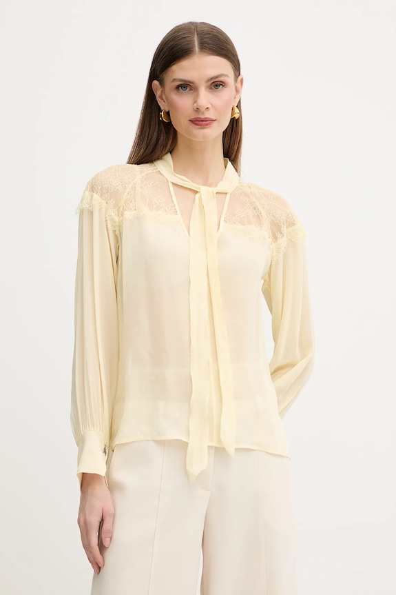 Patrizia Pepe bluză uni galben 8C0859.A692
