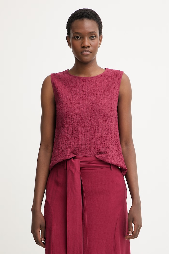 Pedro del Hierro bluzka damska bordowy 4533896
