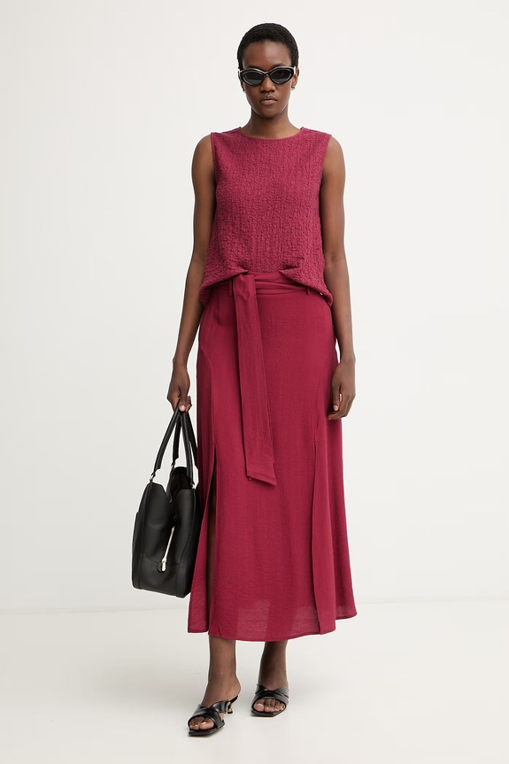 Pedro del Hierro bluzka damska 4533896 bordowy SS26
