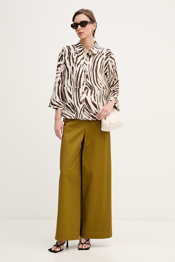 Joseph Ribkoff camicia da donna con lino 262943 beige SS26