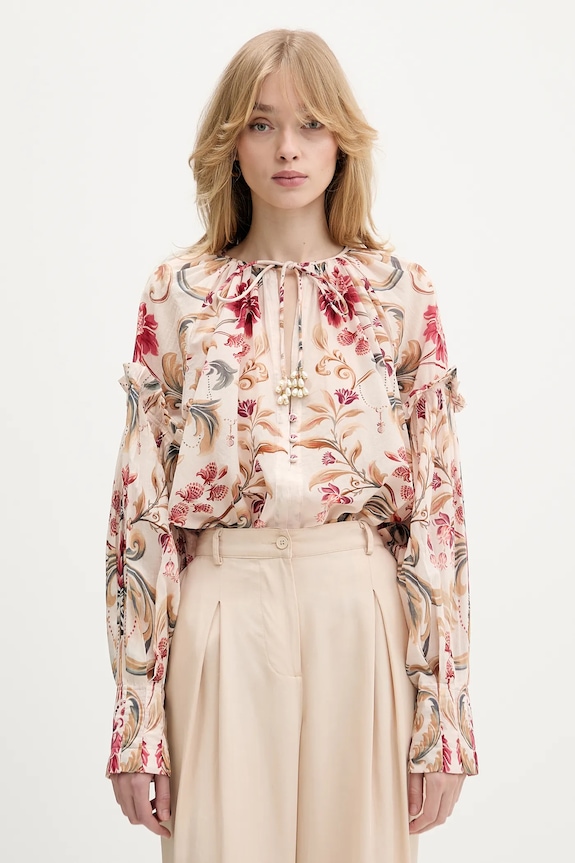 Bombažna majica Farm Rio Dolg roza 345086